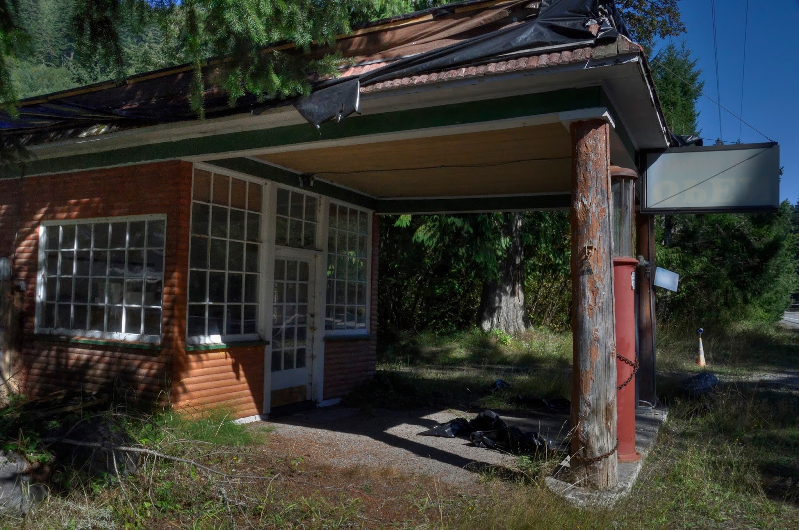 This Life in Ruins Gas Station , Ashford, Wa