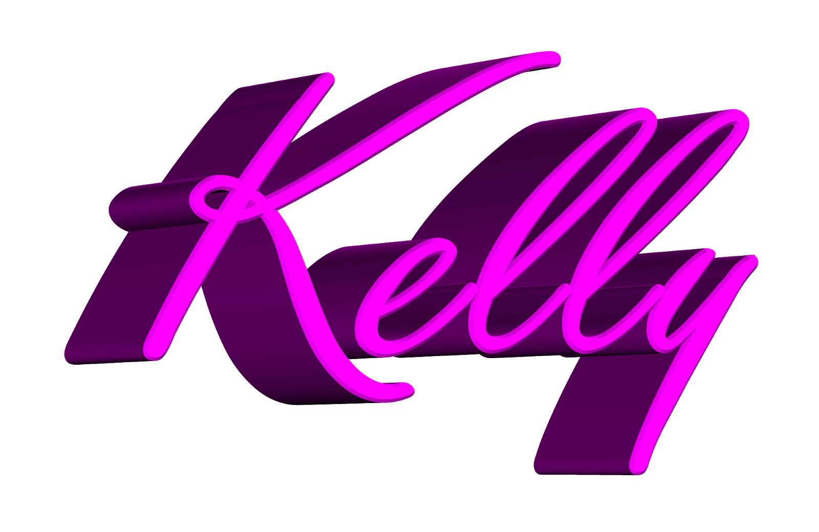 NOMBRES EN 3D Kelly Nombre en 3D