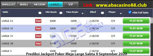 prediksi jackpot poker meja large sabtu 5 september 2020 prediksi jackpot poker meja large sabtu 5 september 2020
