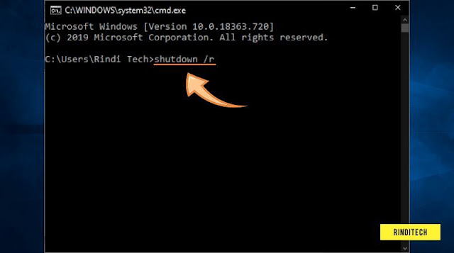 Cara Restart Dari CMD di PC Windows (Shutdown, log off, dll)