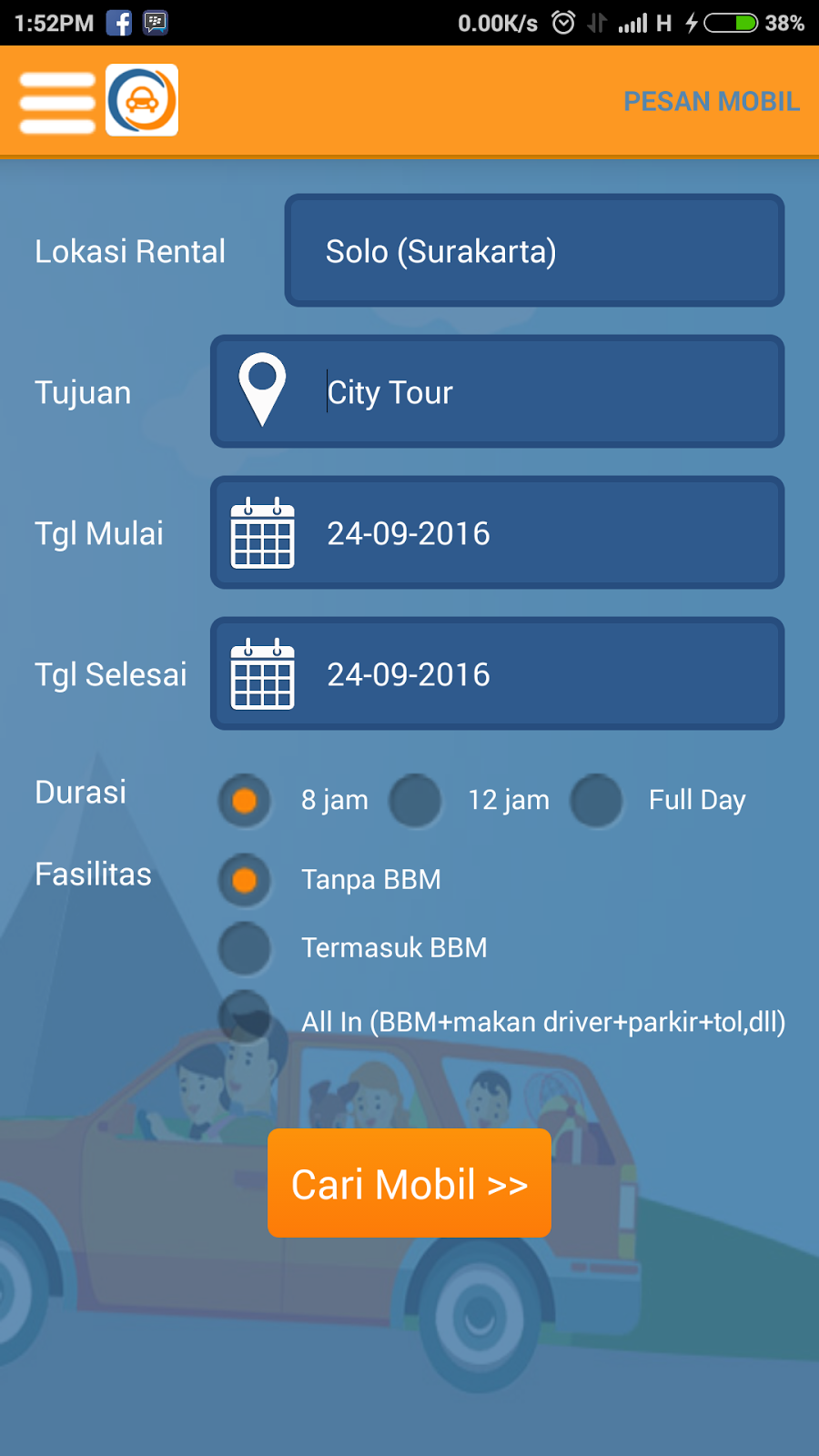 DOcar, Aplikasi Sewa Mobil Online Yang Membantu Saya Merencanakan