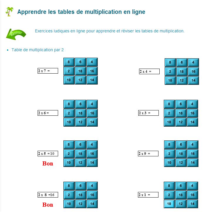 Https Www Logicieleducatif Fr Math Calcul Tablesmultiplication Php