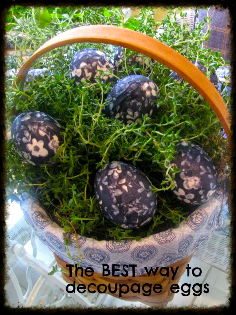 MAY DAYS The BEST Way To Decoupage Eggs