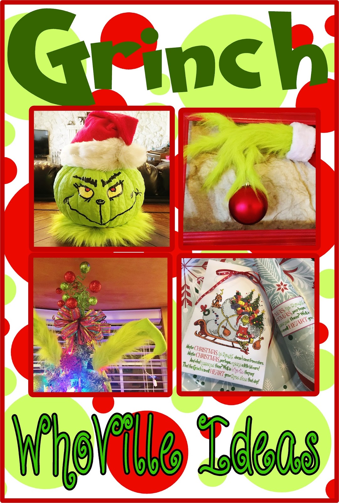 HollysHome Family Life: Make a Grinch Hand to add to your Who