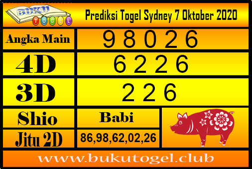 Prediksi Togel Sydney 7 Oktober 2020