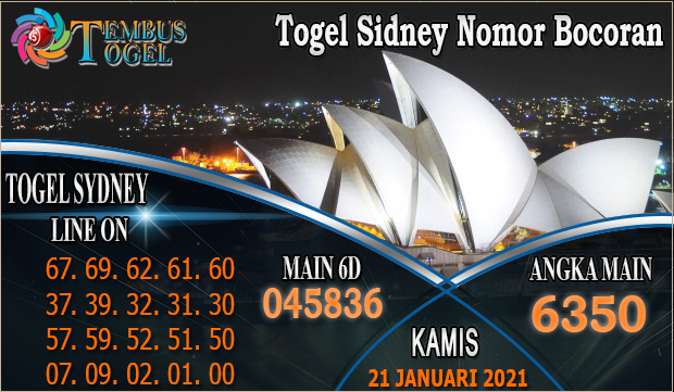 Togel Sidney Nomor Bocoran Hari Kamis 21 Januari 2021