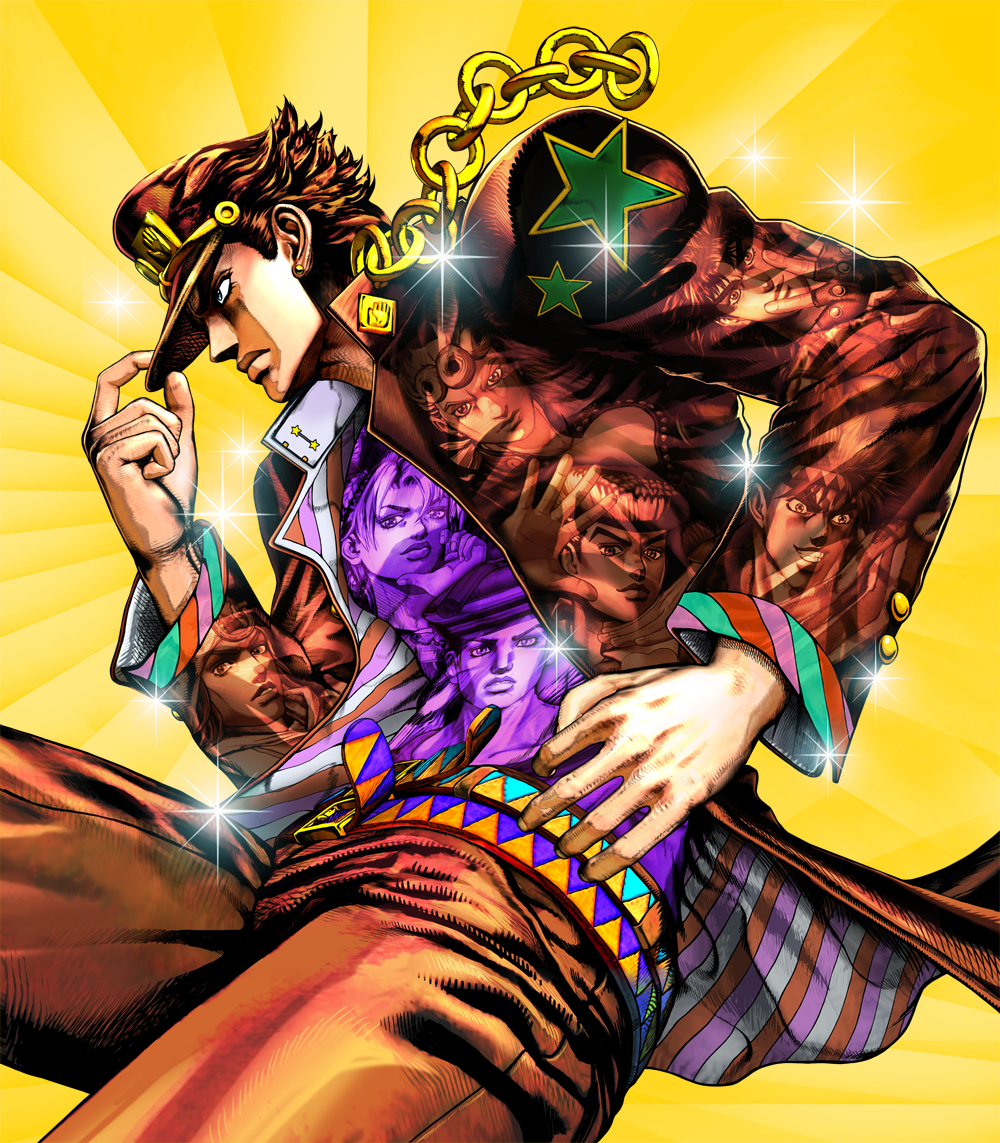 JOL على X: Love it when jojo characters pose with their stand behind them   / X
