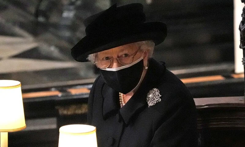 Queen Elizabeth remains at Windsor Castle during a period of Royal Mourning following the death of The Duke of Edinburgh