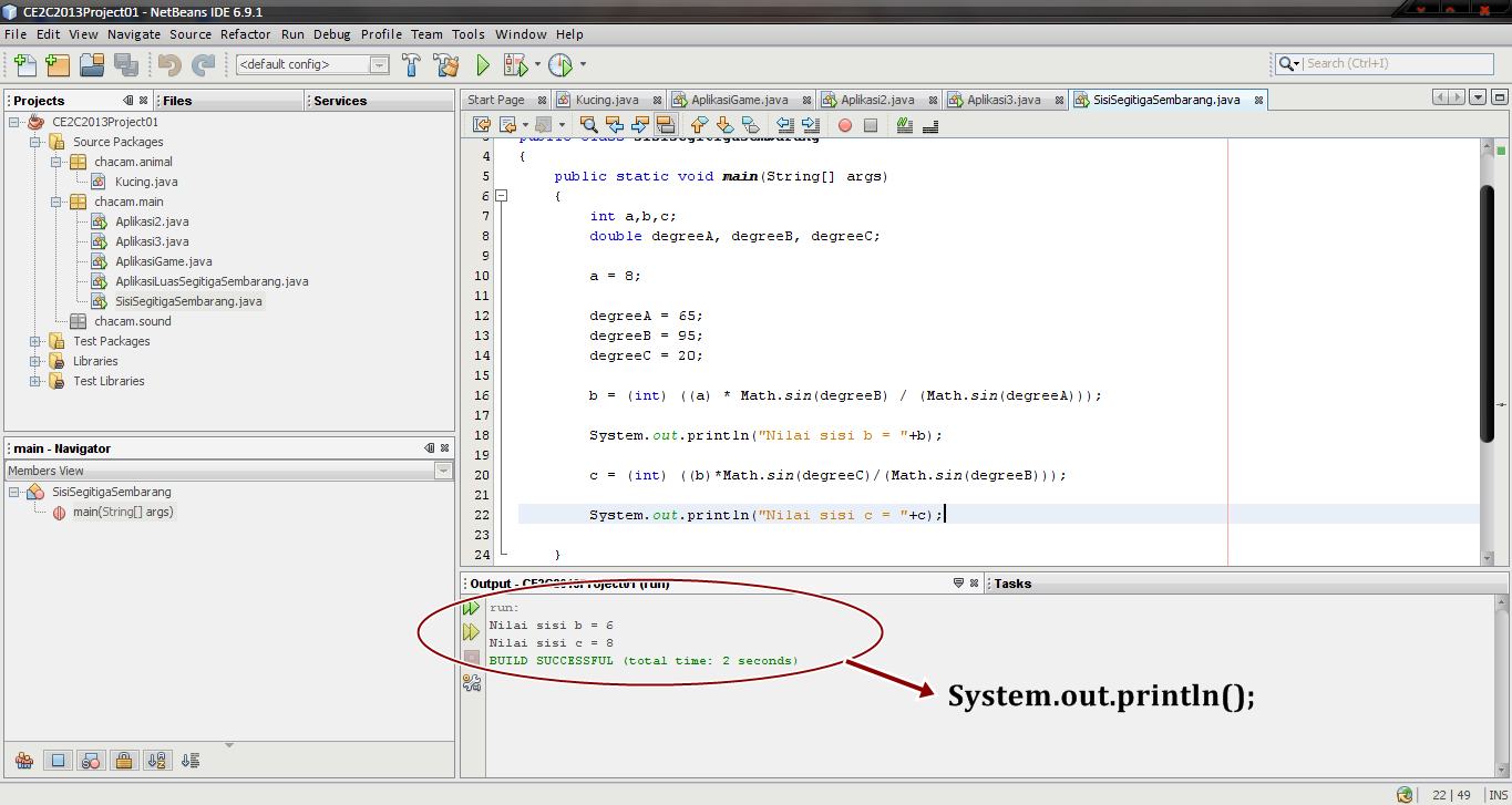 Have Fun: Triangle's Formula Using Java