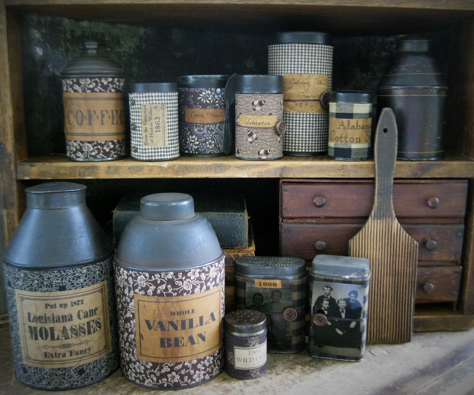 Primitives from the Iowa Prairie Prairie Pantry Goods Get a Photo Session