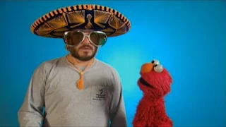 Jack Black wears various disguises to fool Elmo. Sesame Street The Best of Elmo 2