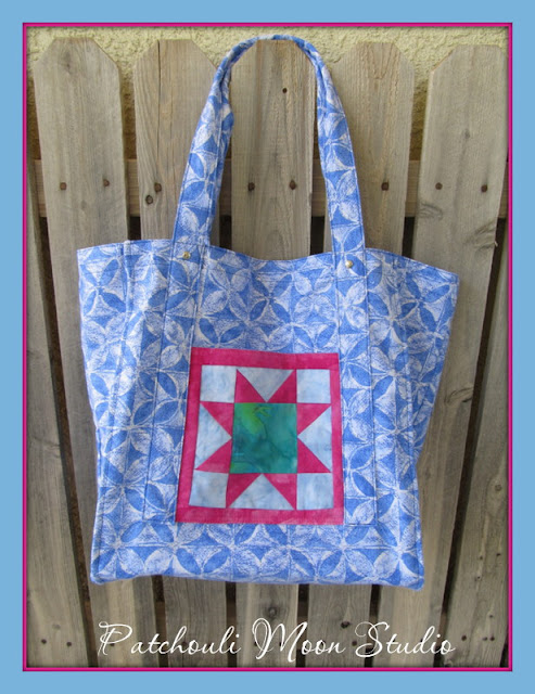 Patchouli Moon Studio~ I'd Rather Be Sewing Grocery Tote