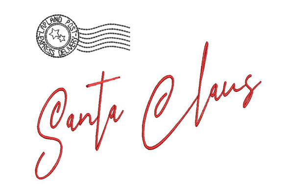 Santa Signature and Stamp
