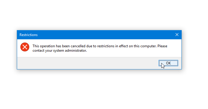 Policy restrictions. Policy restrictions