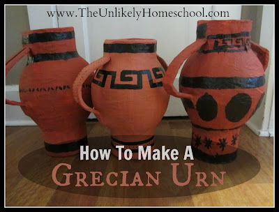 Greece Unit:  How to Make a Grecian Urn-The Unlikely Homeschool