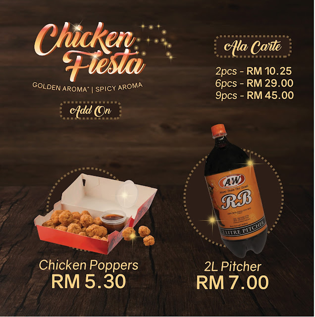 Promosi Chicken Fiesta di A&W Malaysia Golden Aroma & Spicy Aroma Chicken