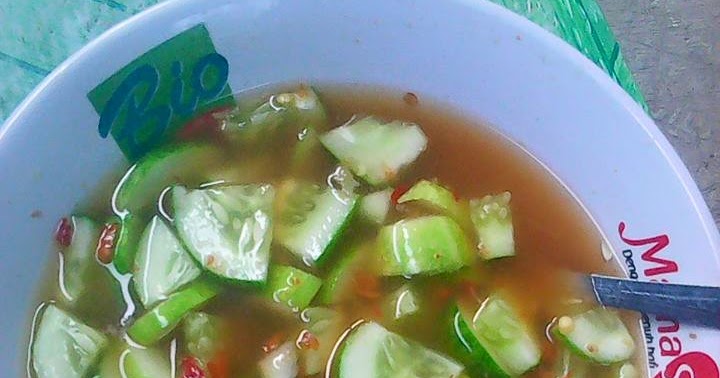 Resep Cara Membuat Asinan Timun Kuah Pedas Segar