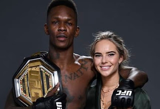 Israel Adesanya With An Unidentified Woman Picture Released By Zuffa Llc