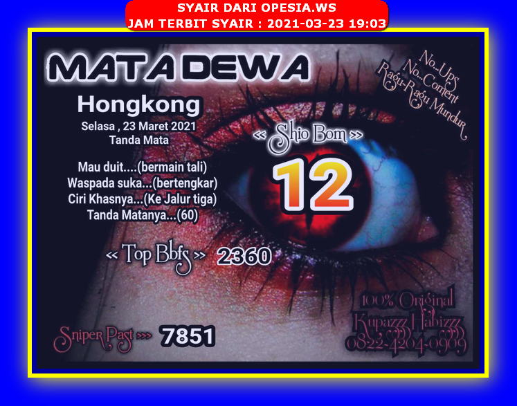 18 Syair hk opesia ws 23 maret 2021 18 Desember