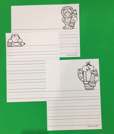 Writing Paper for Centers ~ Preschool Printables