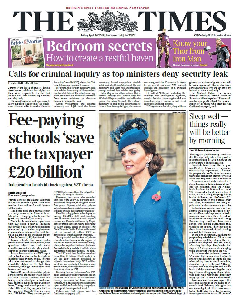 GCSE Year 2 Media Newspapers The Times Introduction