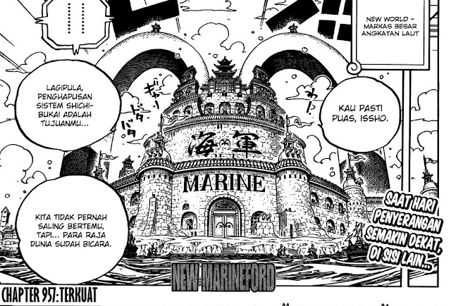 Spoiler OP 958 I Bahas Misteri Chapter 957 I jadwal rilis one pieceI pembahasan manga