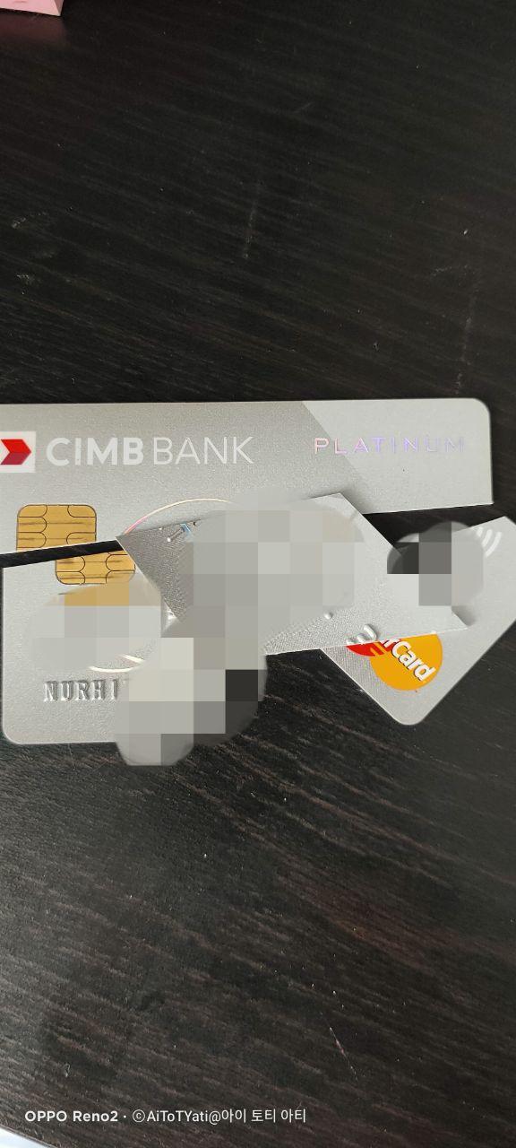 Batalkan Kad Kredit Cimb