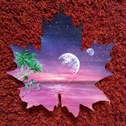 painting maple leaves leaf painted paintings autumn drawing leave crafts boredpanda canvases became left box easy watercolor aletheia li craft