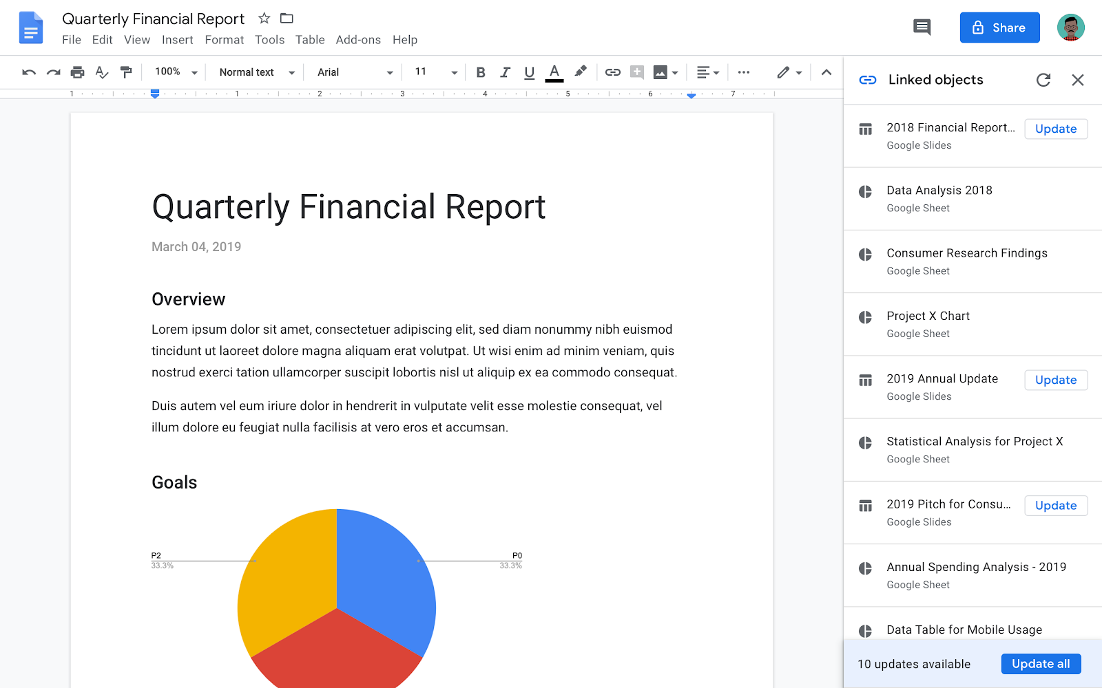 G Suite Updates Blog Update All Linked Content With One