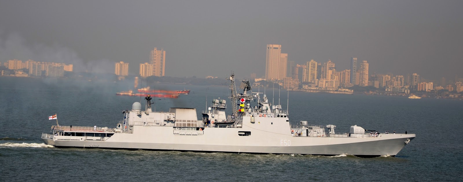 Here She Is! INS Tarkash Arrives In Mumbai Livefist