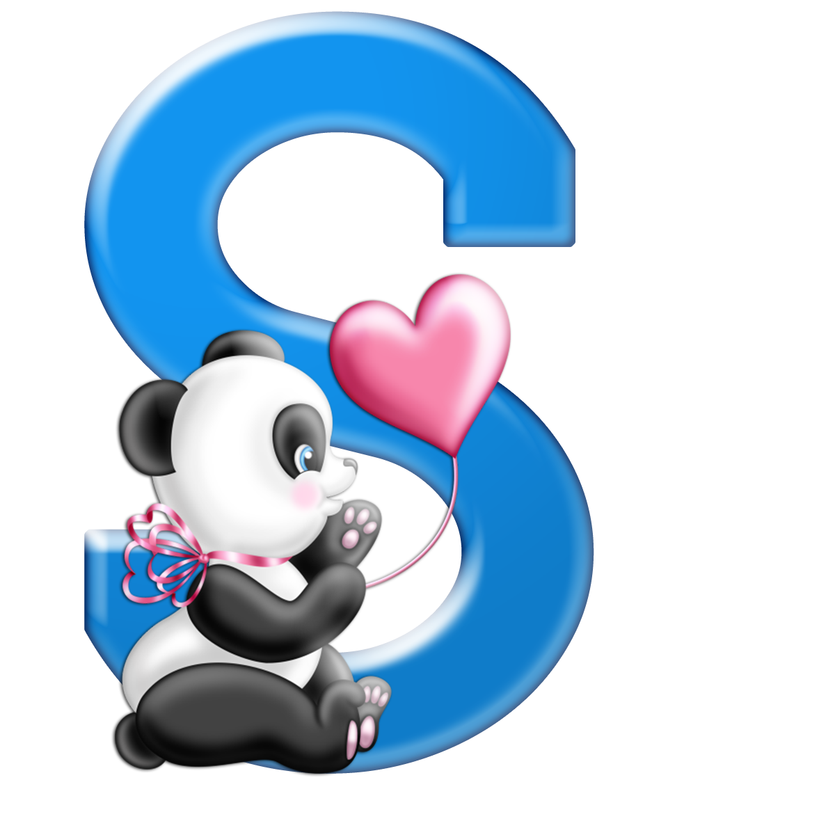 Sussurro de Amor: Alfabeto png Panda no Bambu