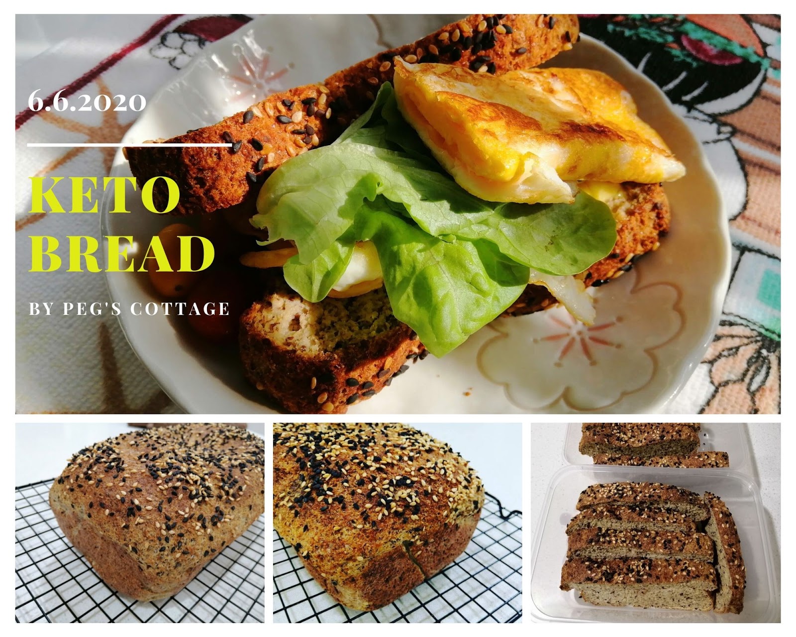 (KETO FRIENDLY) KETO BREAD WITH YEAST 免揉无麸质生酮面包