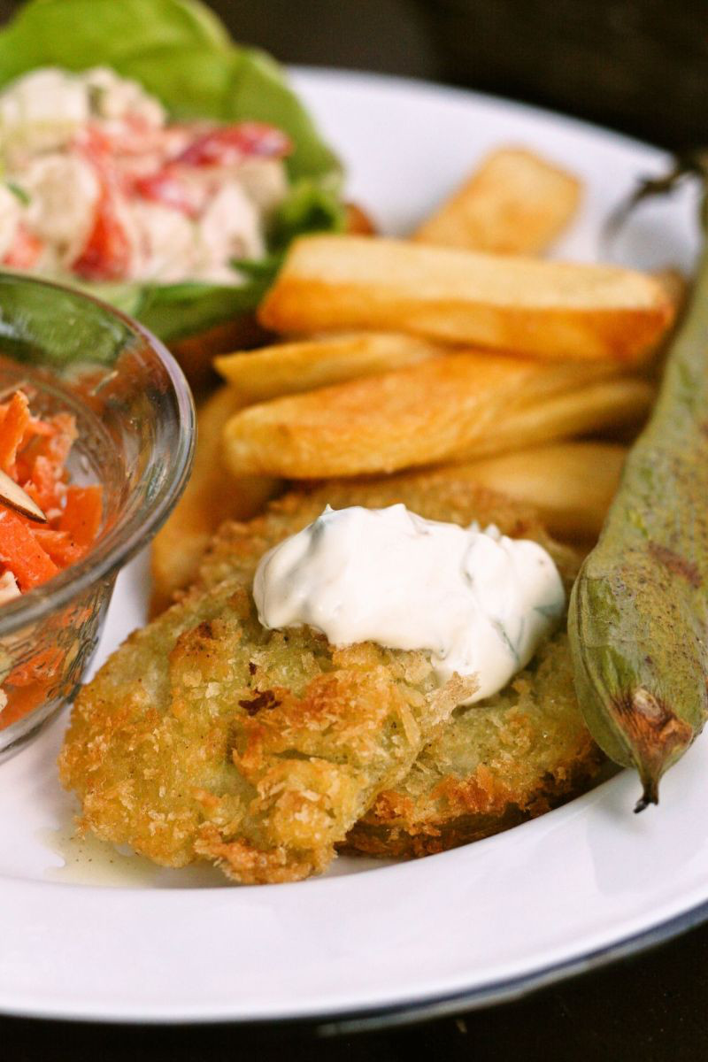 Perfectly imperfect Southern Style DeepFried Green Tomatoes