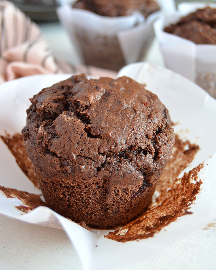 Muffins de chocolate y remolacha / Recetas dulces, fáciles y ricas