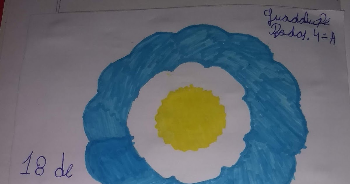 CUARTO GRADO A y B: Trabajo de los chicos sobre el día de la escarapela