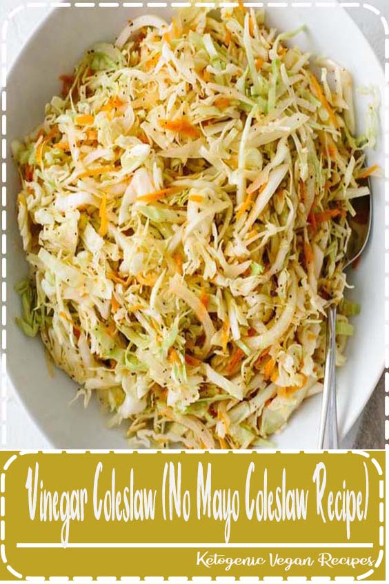 Vinegar Coleslaw (No Mayo Coleslaw Recipe) Foods Stepheni