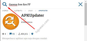 cara mengupdate FF di luar google play store