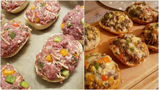 Paprika-Hackbrötchen…wenn man nicht lange am Herd stehen möchte