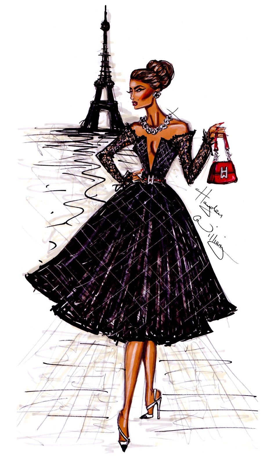 Hayden Williams Fashion Illustrations Ooh La La Paris By Hayden Williams