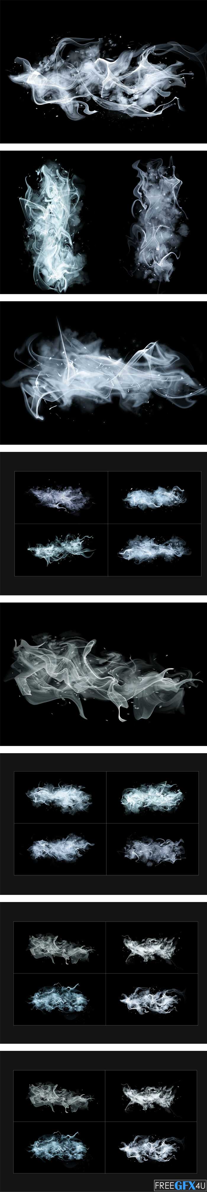 CreativeMarket - White Smoke Transparent PNG & PSD White Smoke Transparent PNG & PSD