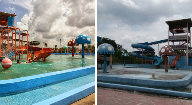 Habiskan APBD Rp 24 M, Waterboom ini Kini Terbengkalai dan Dibuat Pasangan Berbuat M*sum