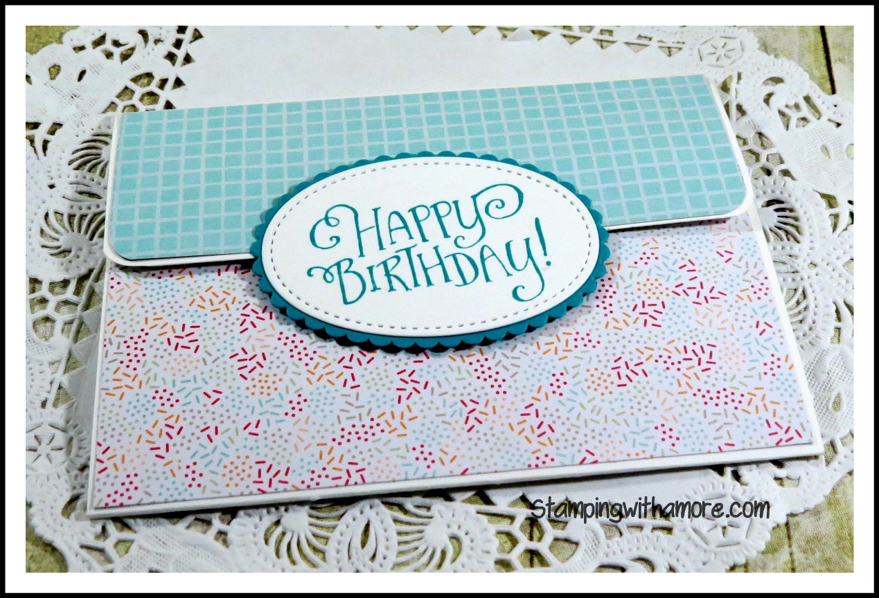 Stampingwithamore HAPPY BIRTHDAY WALLET CARD