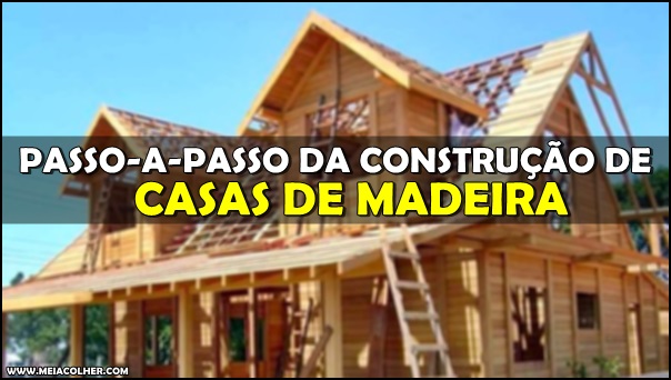 construção de casa de madeira