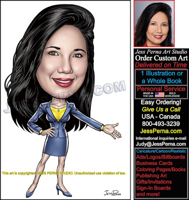 Coldwell Banker Real Estate Agent Caricature Ad
