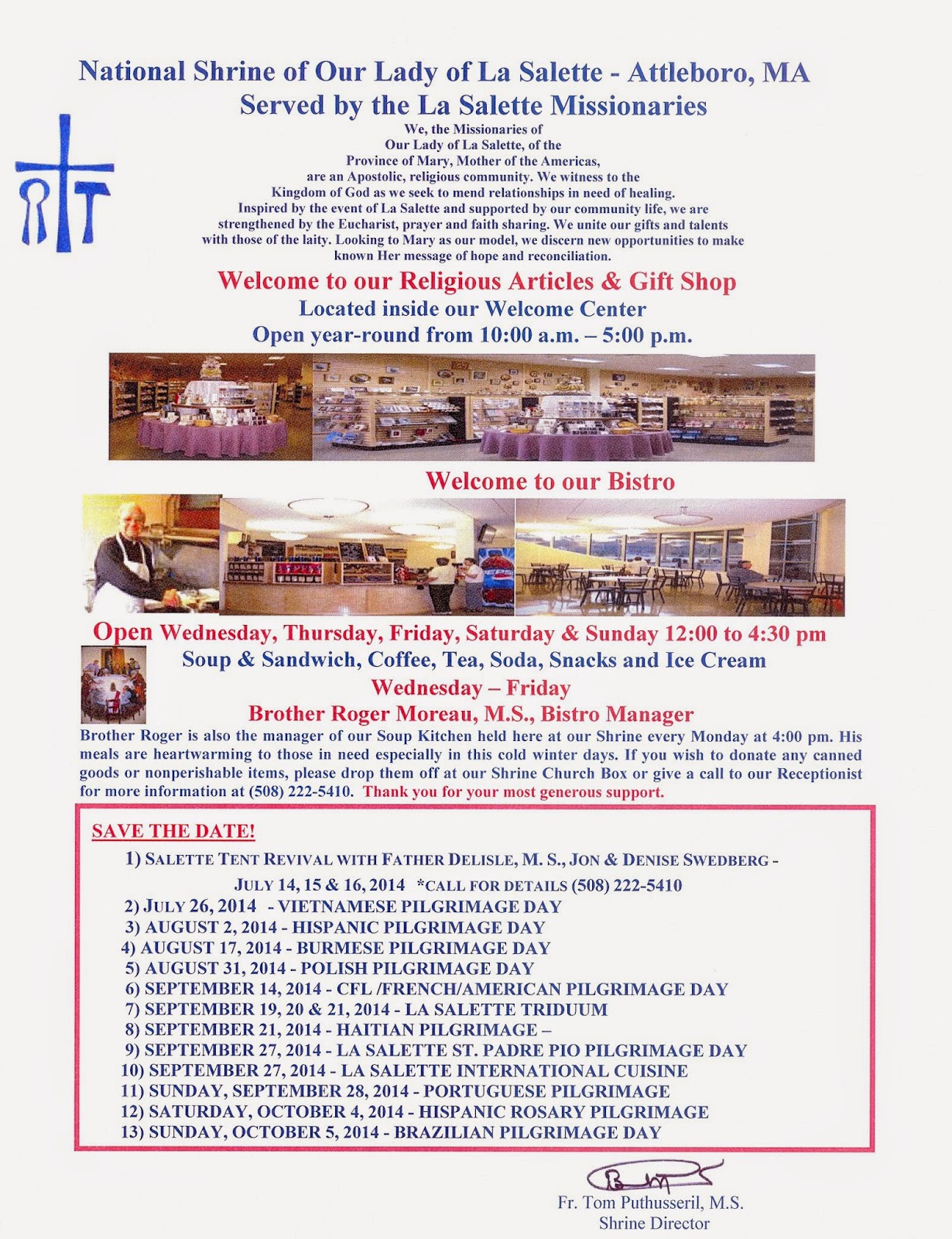 Our Lady of La Salette You to Her Shrine! Come...Be Blessed