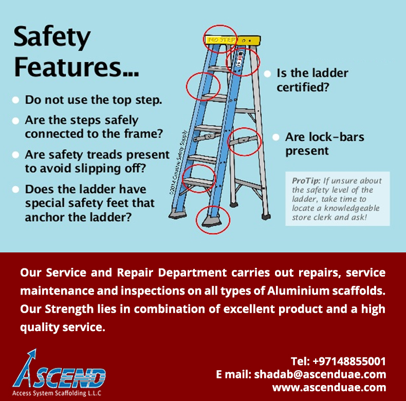 to Ascend Access System Scaffolding L.L.C Safe use of ladders