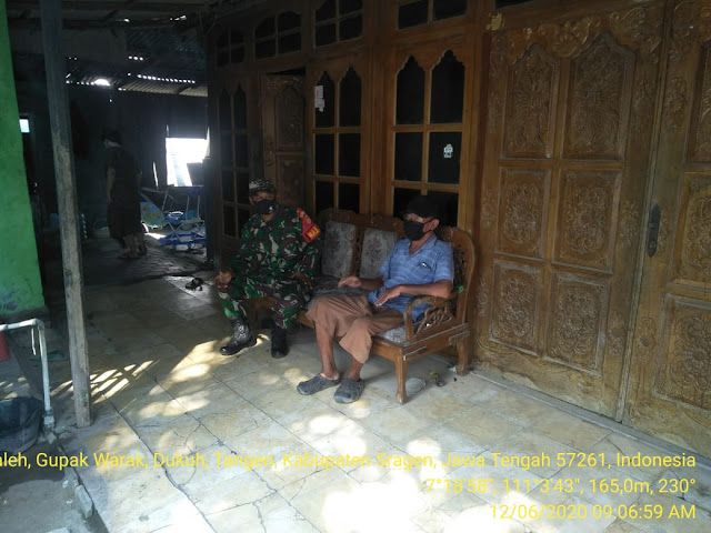 Inilah Saran Pemakaian Masker Saat New Normal Dari Babinsa Denanyar