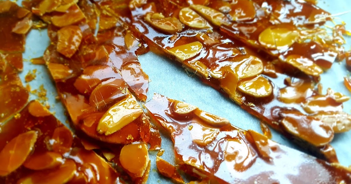 Glass almond brittle