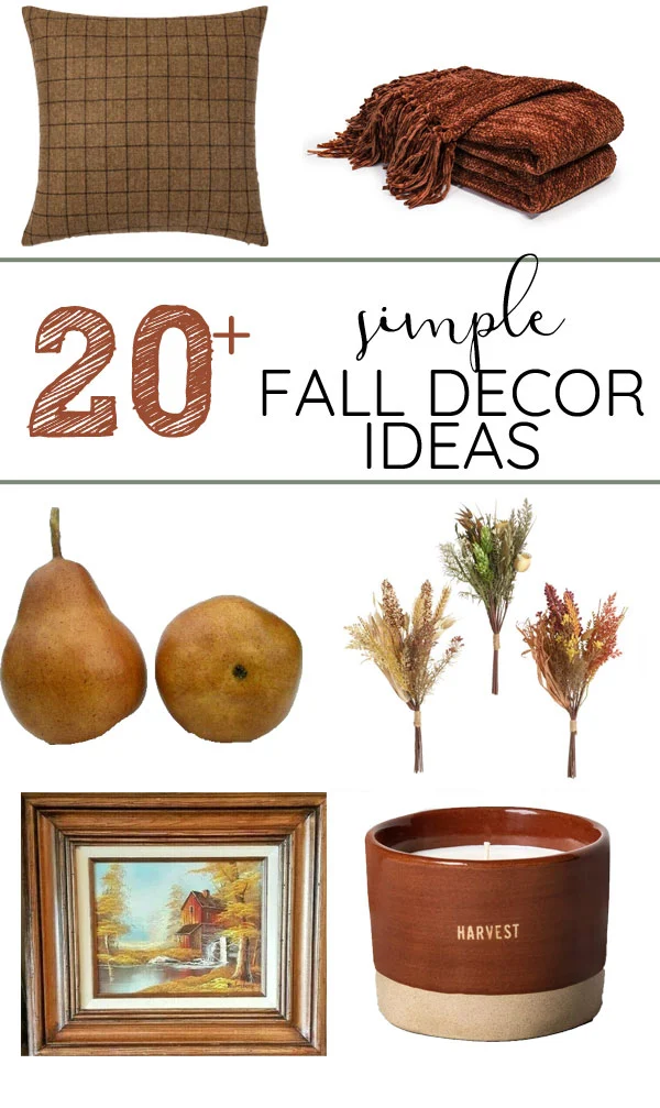 Subtle and minimal fall decor ideas. Cozy fall vibes without pumpkins.
