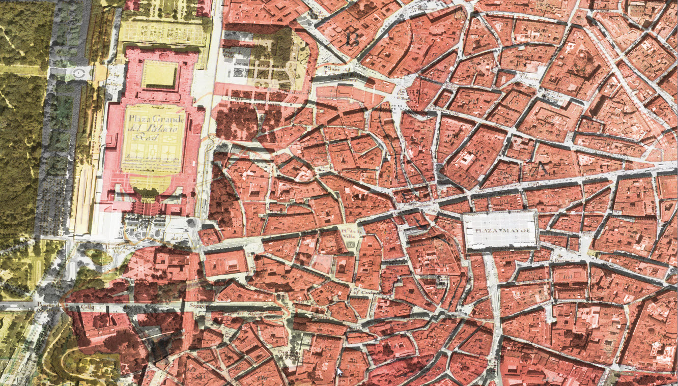 Cartografía Digital Planos históricos de la ciudad de Madrid.